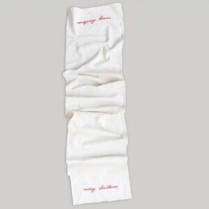 "Merry Christmas" Cotton Table Runner